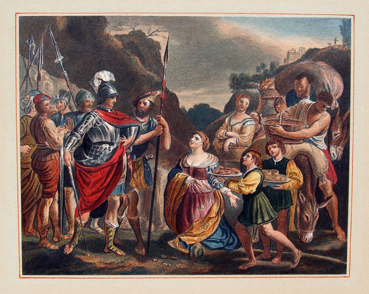 stampa antica abigail