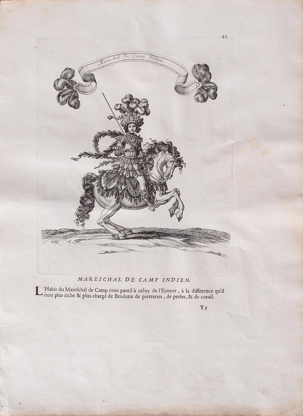 stampa antica mareschal camp indien