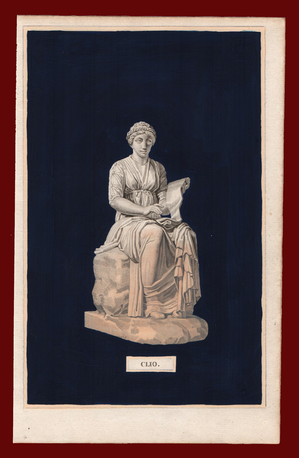 stampa antica musa clio vauthier