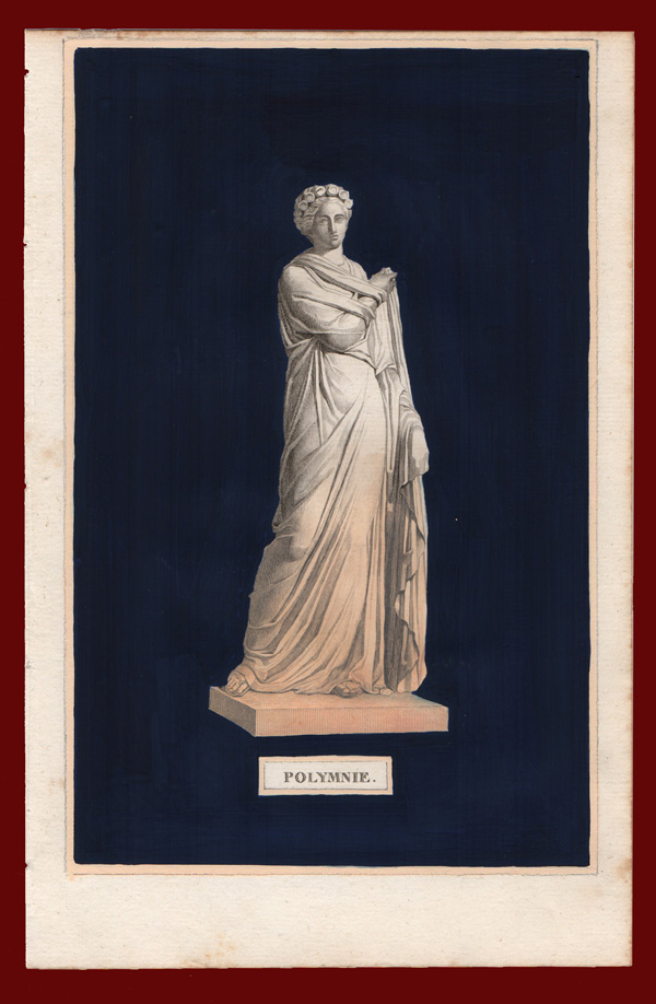 stampa antica polimnia vauthier
