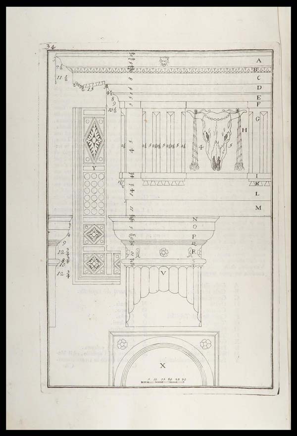 stampa antica capitello dorico palladio