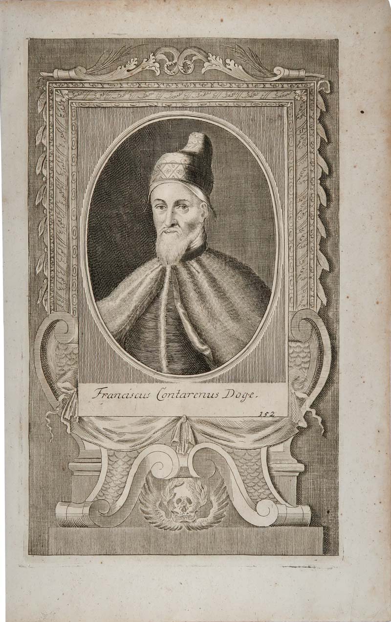stampa antica ritratto franciscus contarenus stampa antica franciscus contarenus