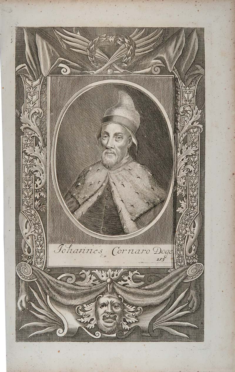 stampa antica ritratto johannes cornaro stampa antica johannes cornaro