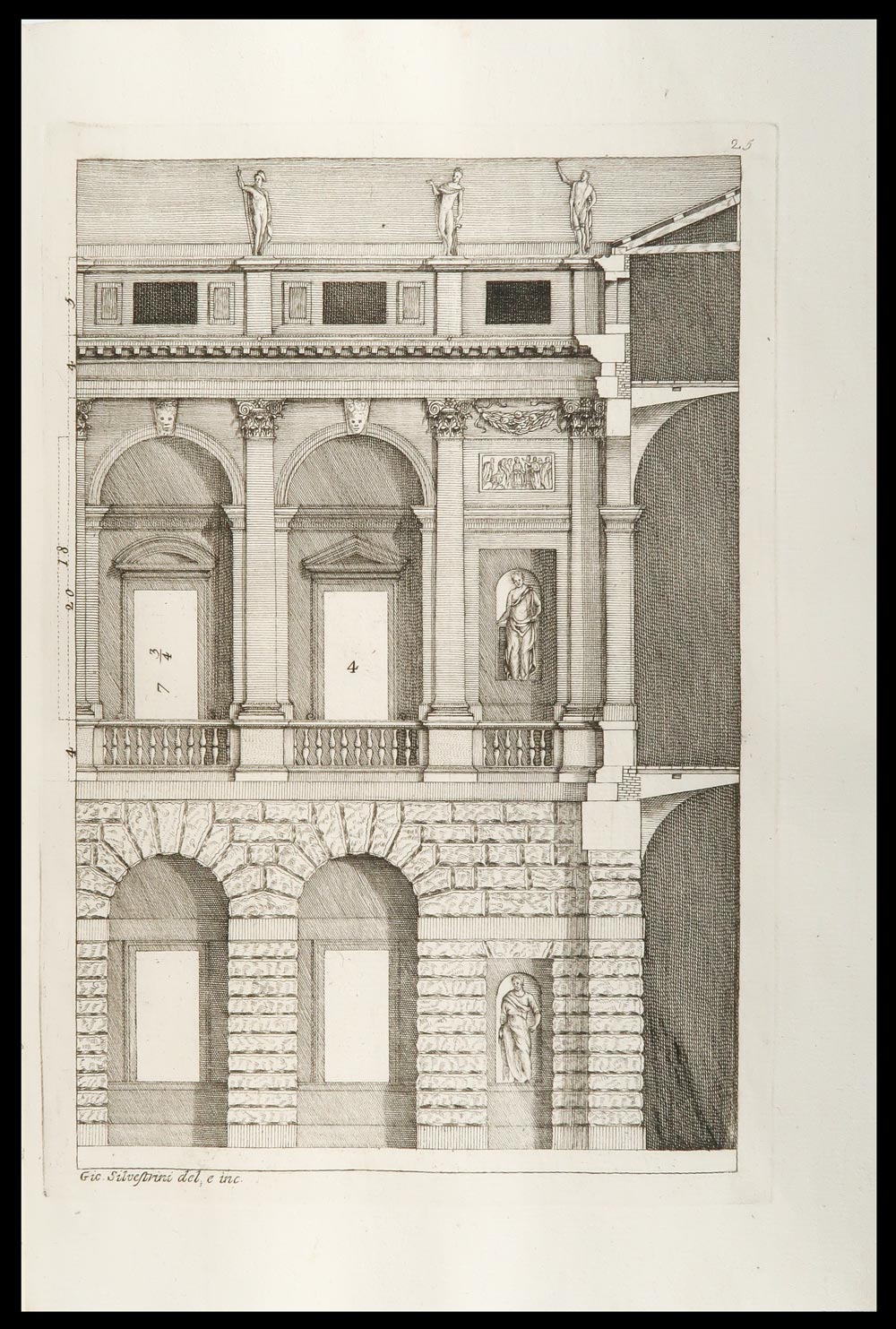 stampa antica palazzo thiene palladio