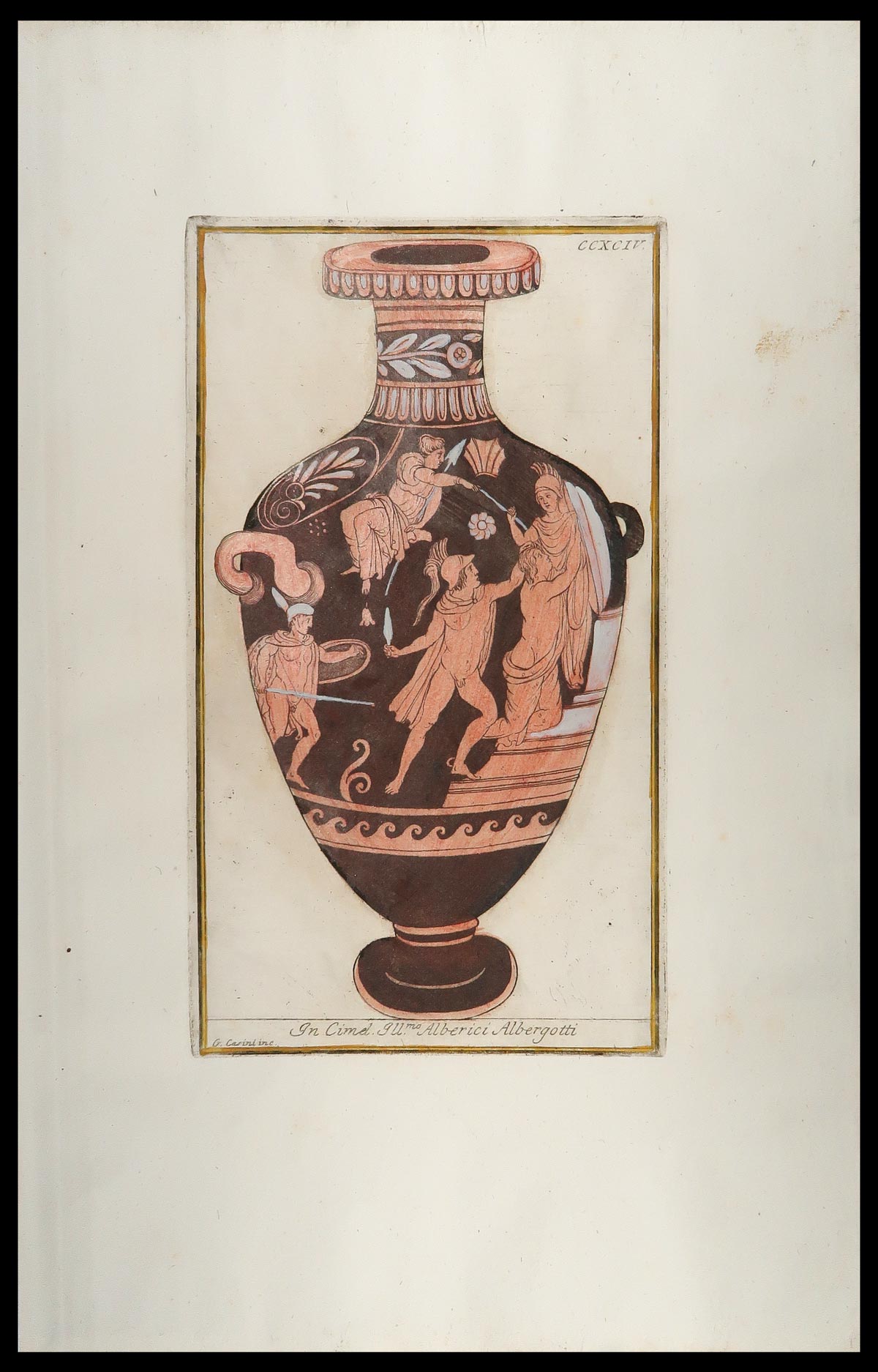 stampa antica vaso hydria etrusco