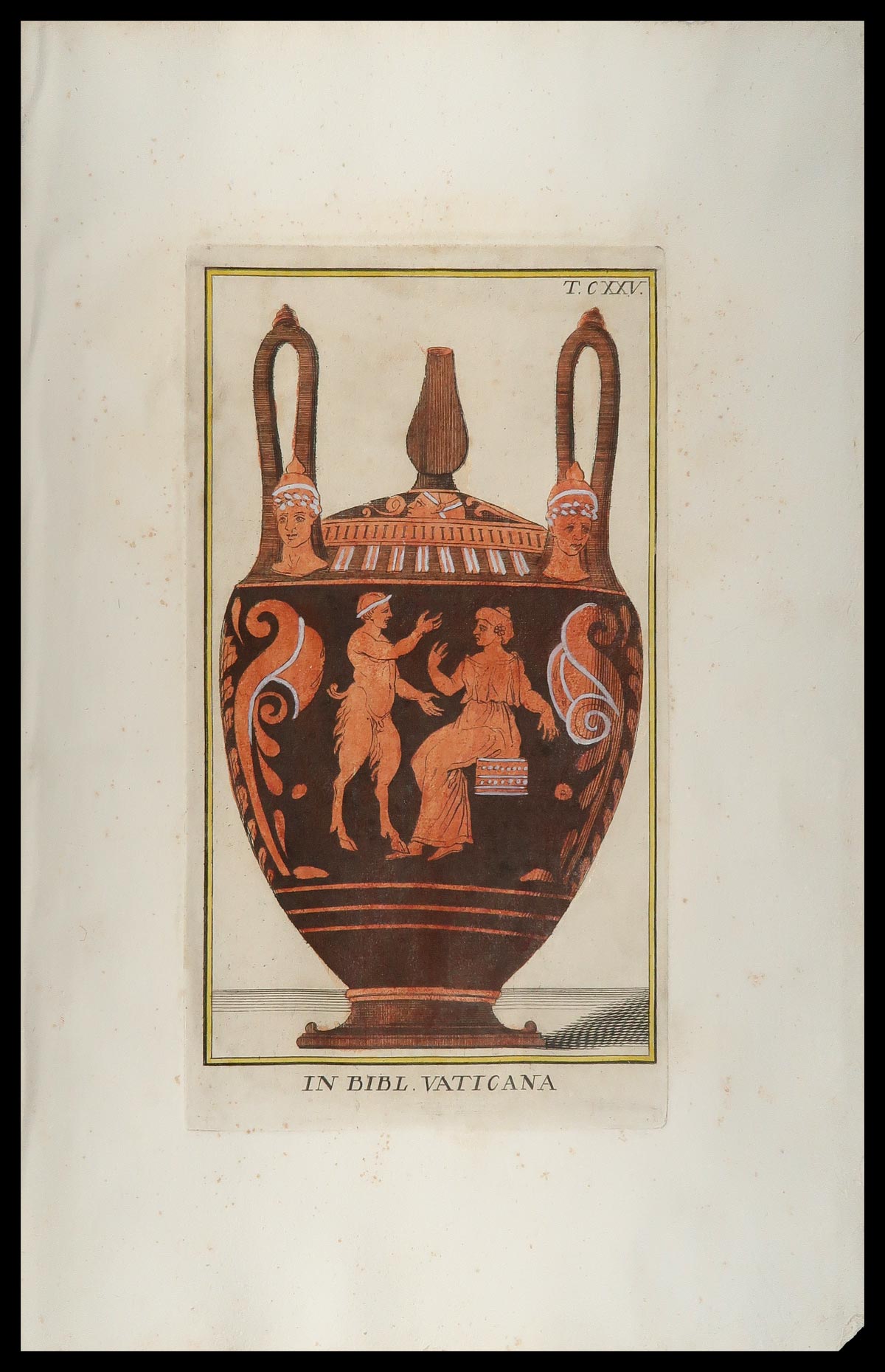 stampa antica vaso lebete etrusco