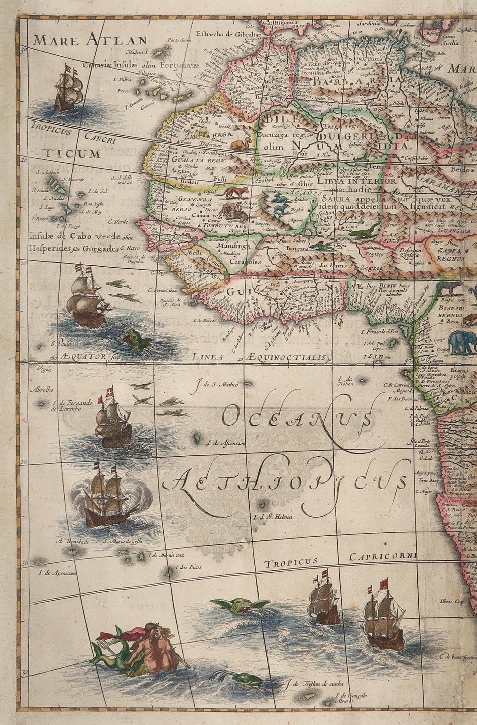 carta geografica africa hondius