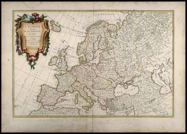 carta geografica europa janvier