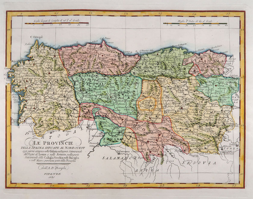 carta geografica spagna nord-ovest borghi carta geografica spagna nord-ovest borghi