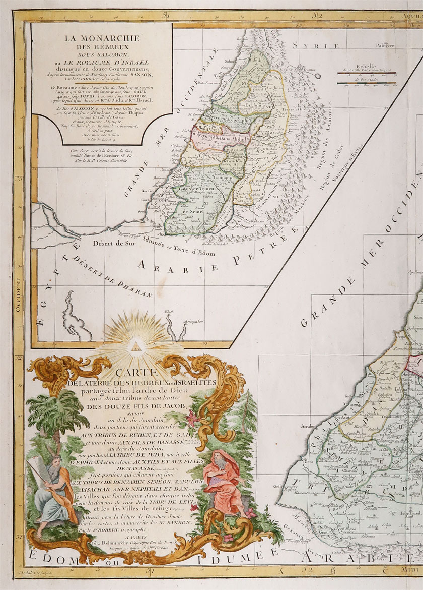 carta geografica terra ebrei vaugondy carta geografica terra ebrei vaugondy