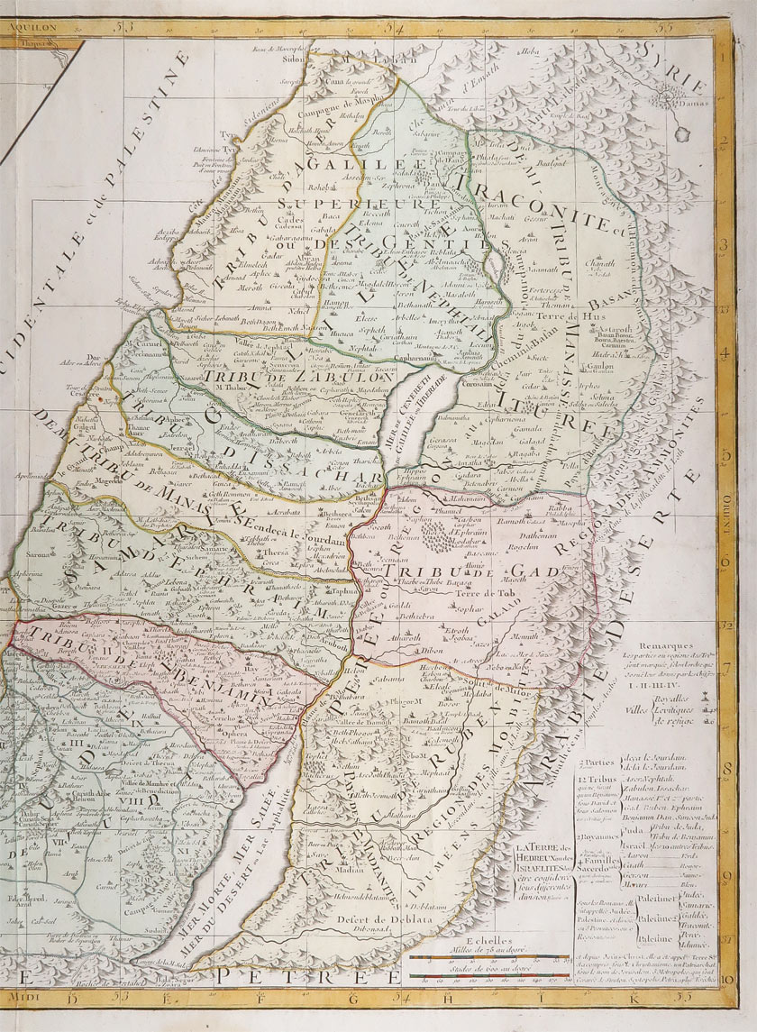 carta geografica terra ebrei vaugondy carta geografica terra ebrei vaugondy