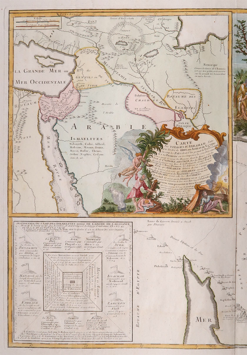 carta geografica terra chanaan vaugondy