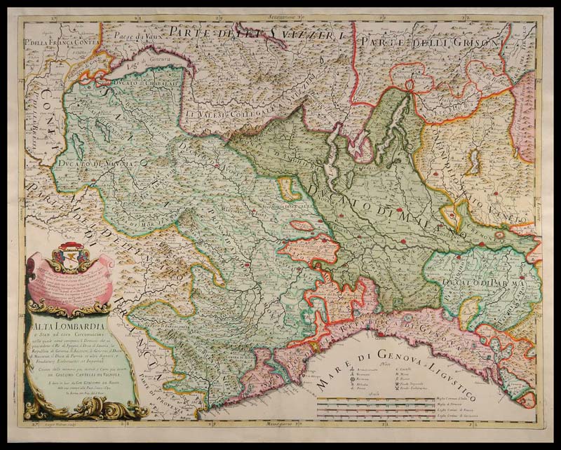 carta geografica antica alta lombardia cantelli