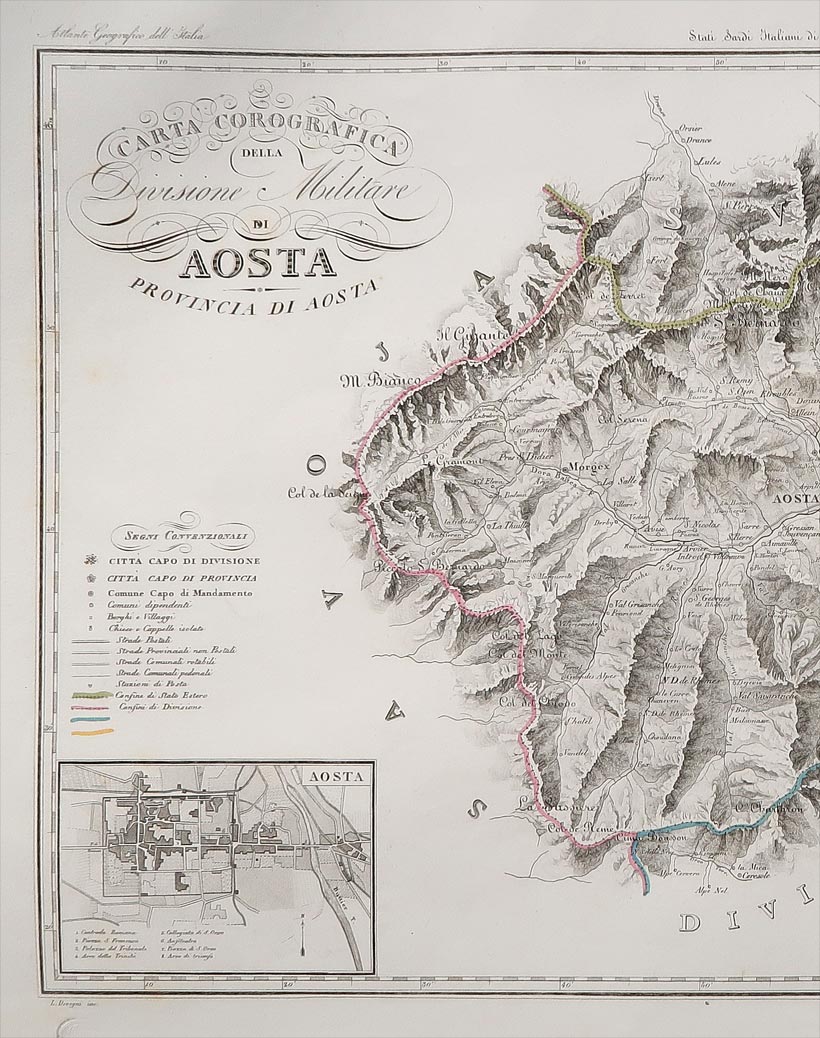 carta geografica antica aosta zuccagni carta geografica aosta zuccagni