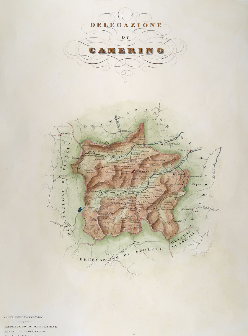 carta geografica delegazione camerino