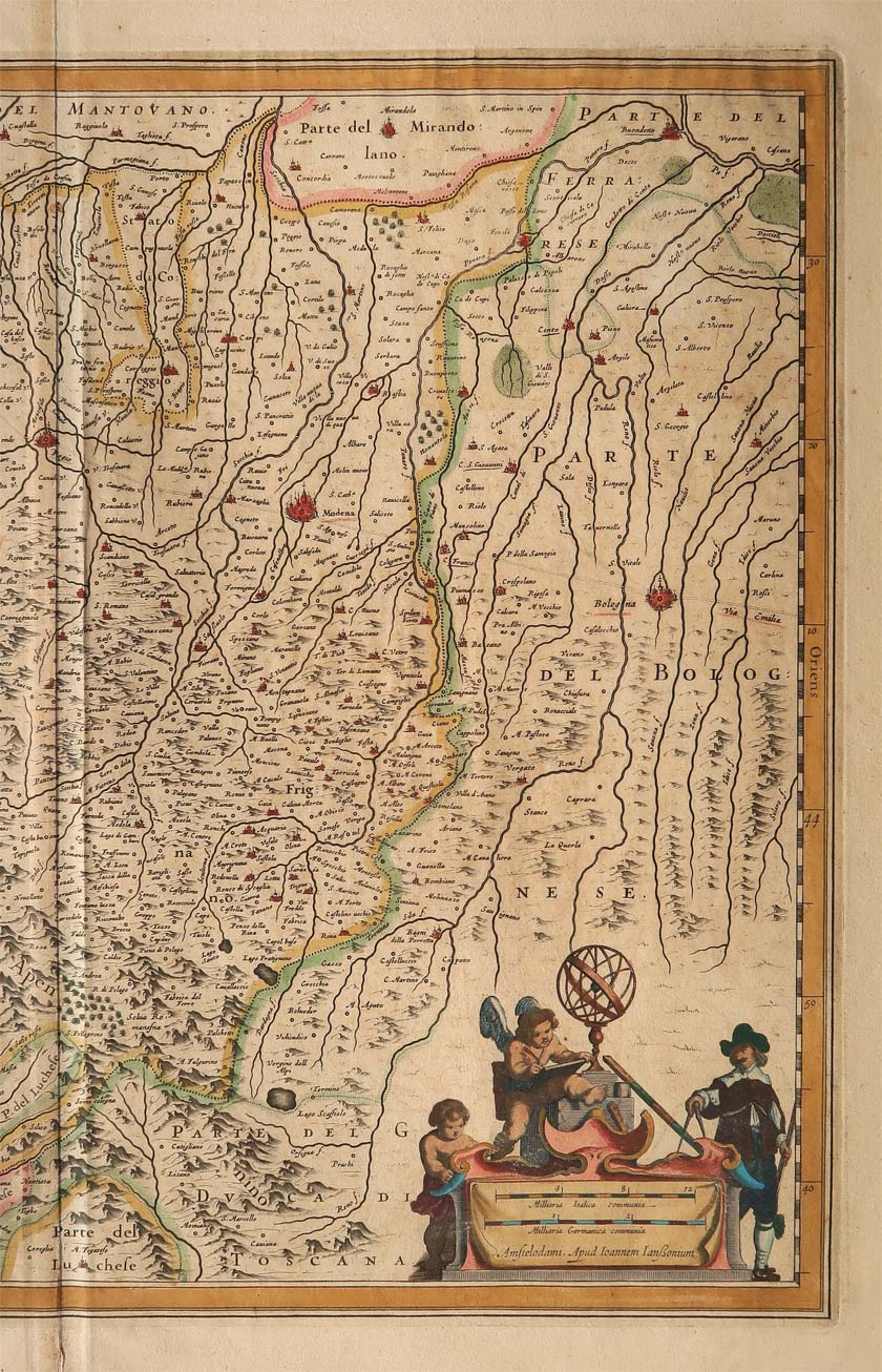 carta geografica ducato modena jansonius carta geografica ducato modena jansonius