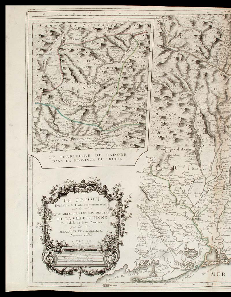 carta geografica friuli santini
