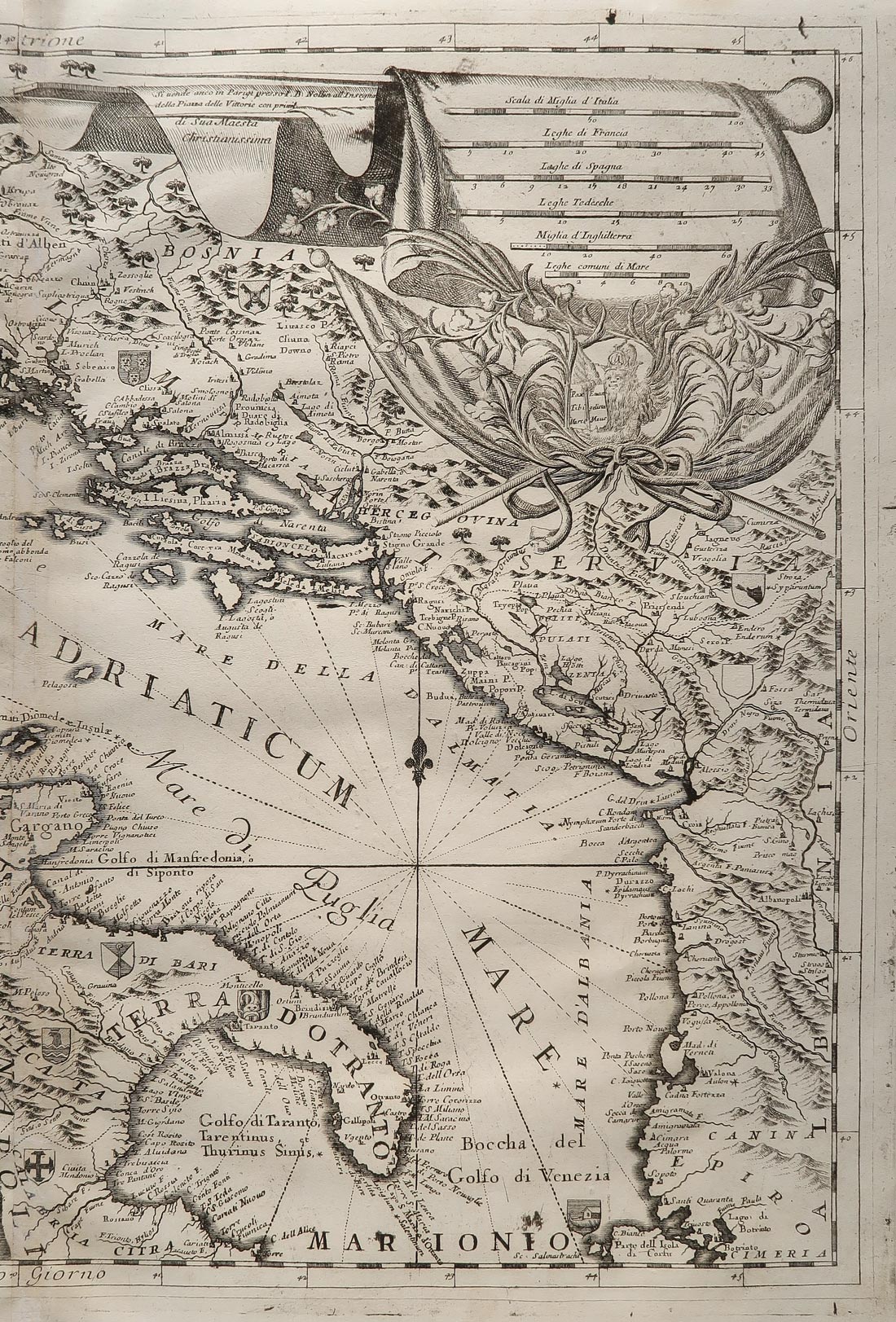 carta geografica golfo venezia coronelli