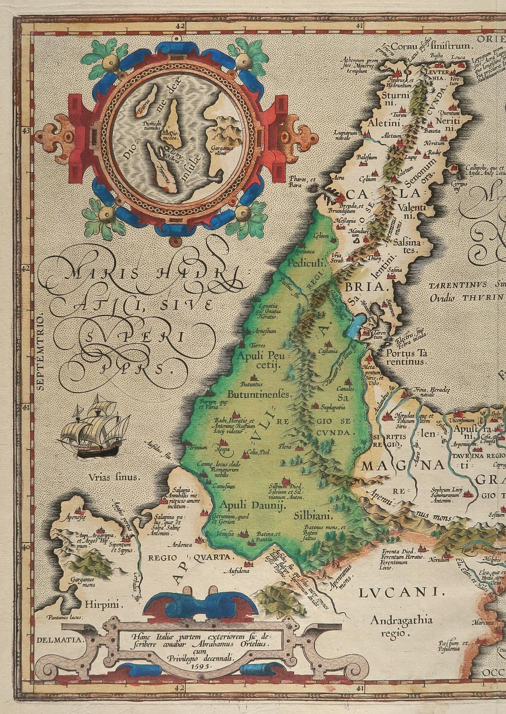 carta geografica magna grecia ortelius