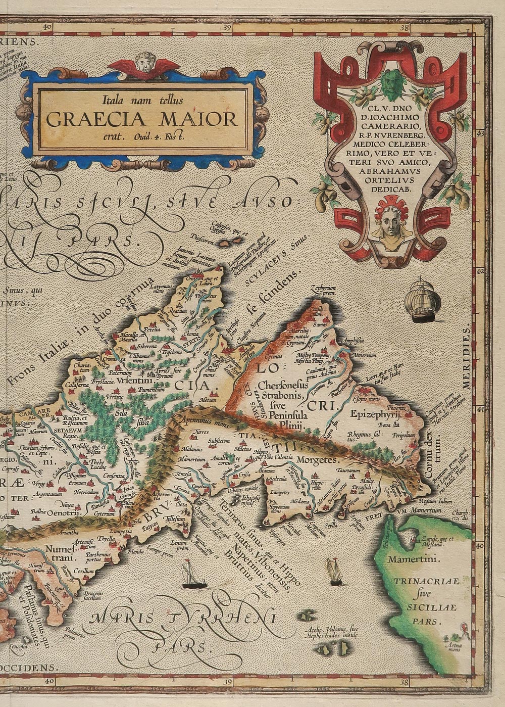 carta geografica magna grecia ortelius
