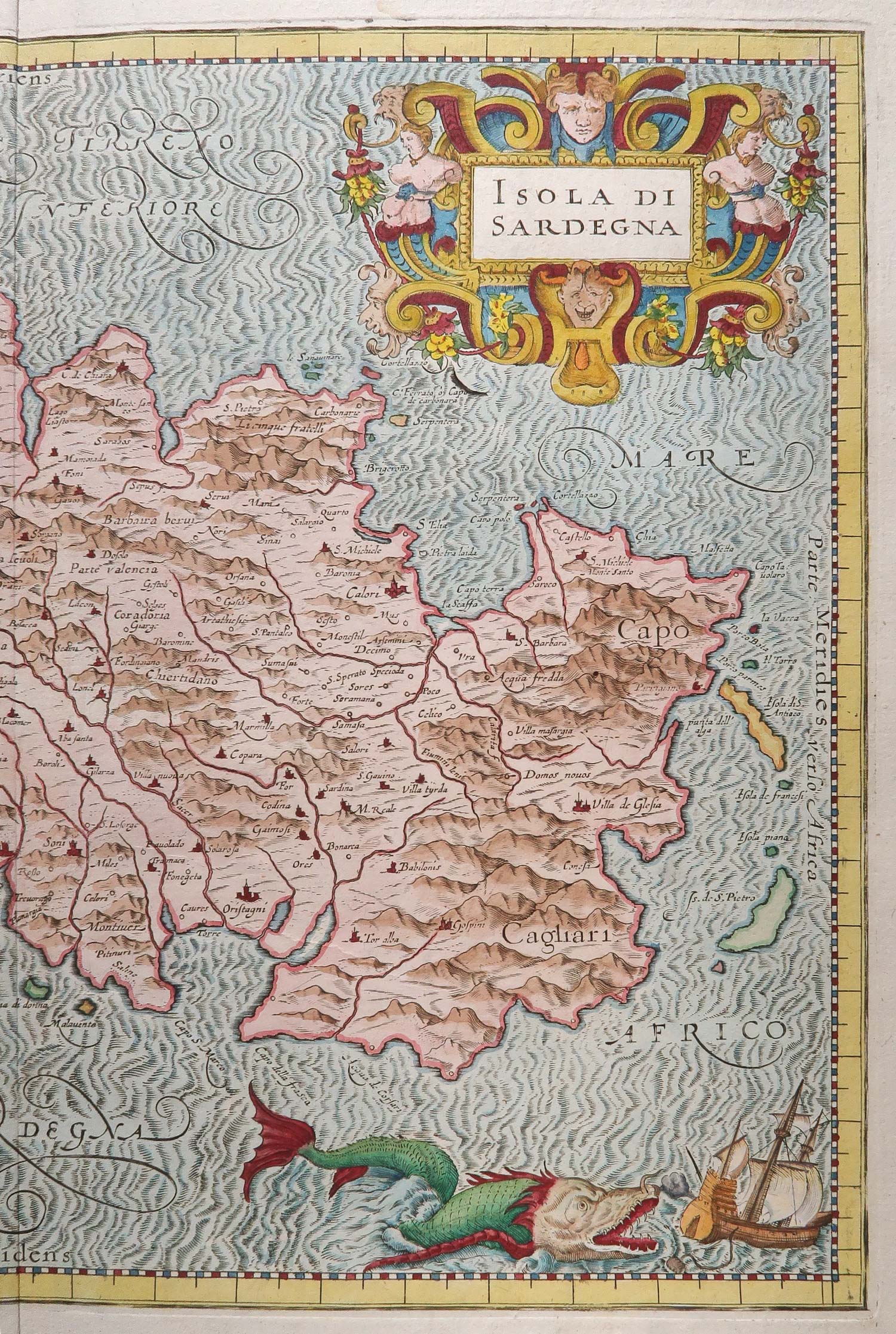 carta geografica isola sardegna magini