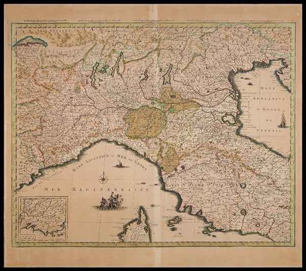 carta geografica italia centro settentrionale covens mortier
