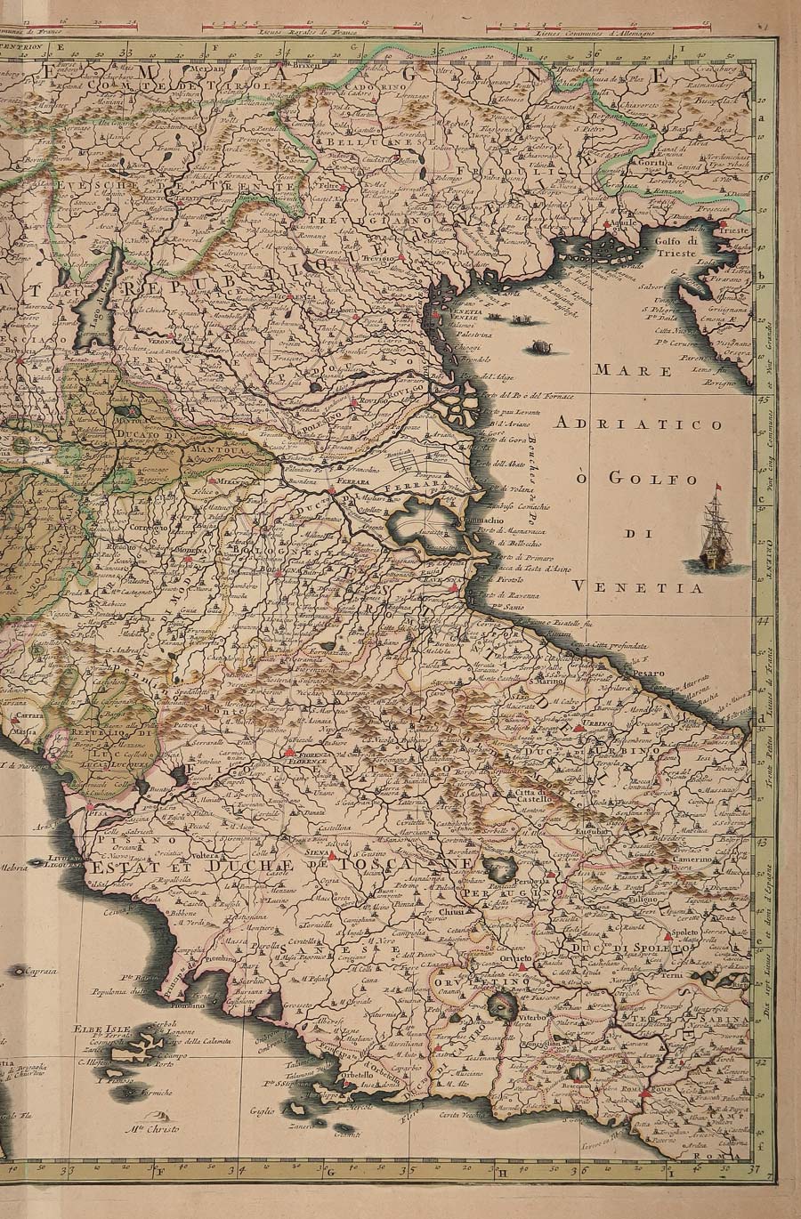 carta geografica italia centro settentrionale