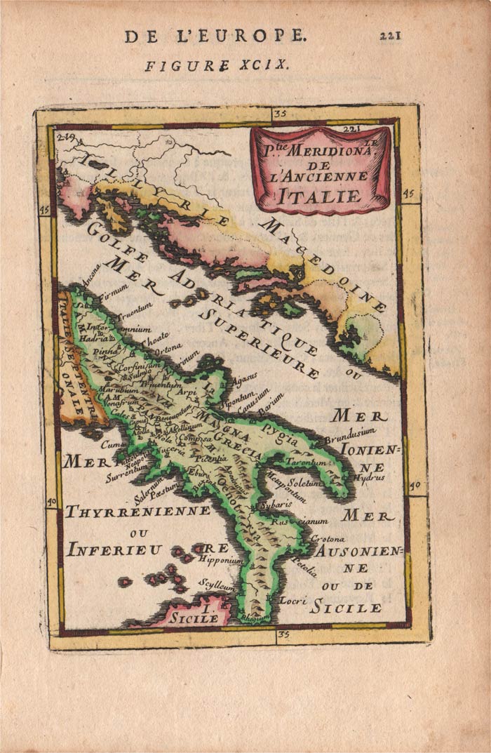 carta geografica italia meridionale mallet