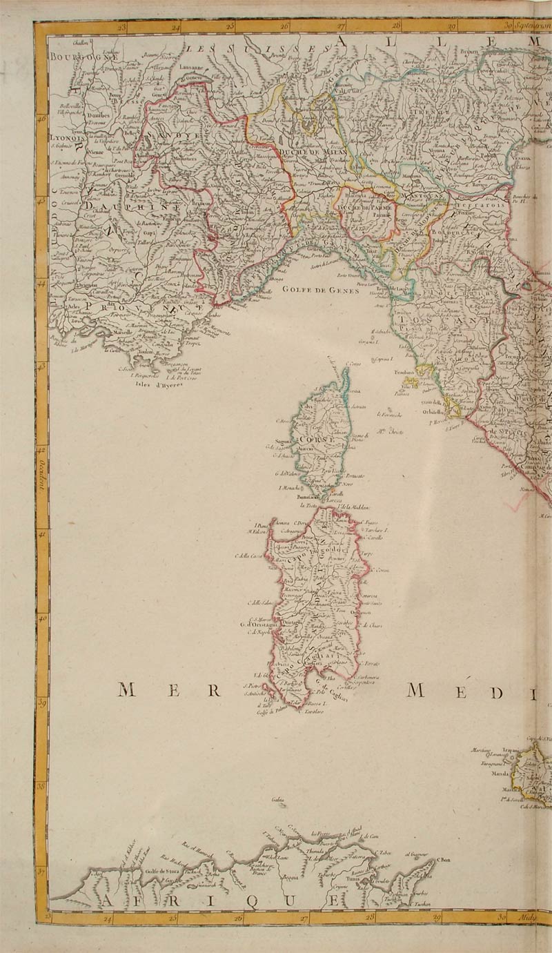 carta geografica italia vaugondy