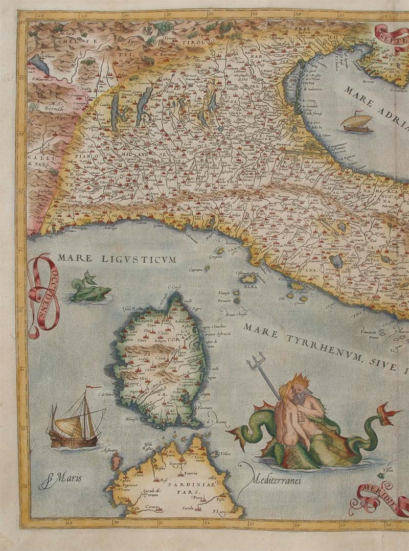 carta geografica italia ortelio
