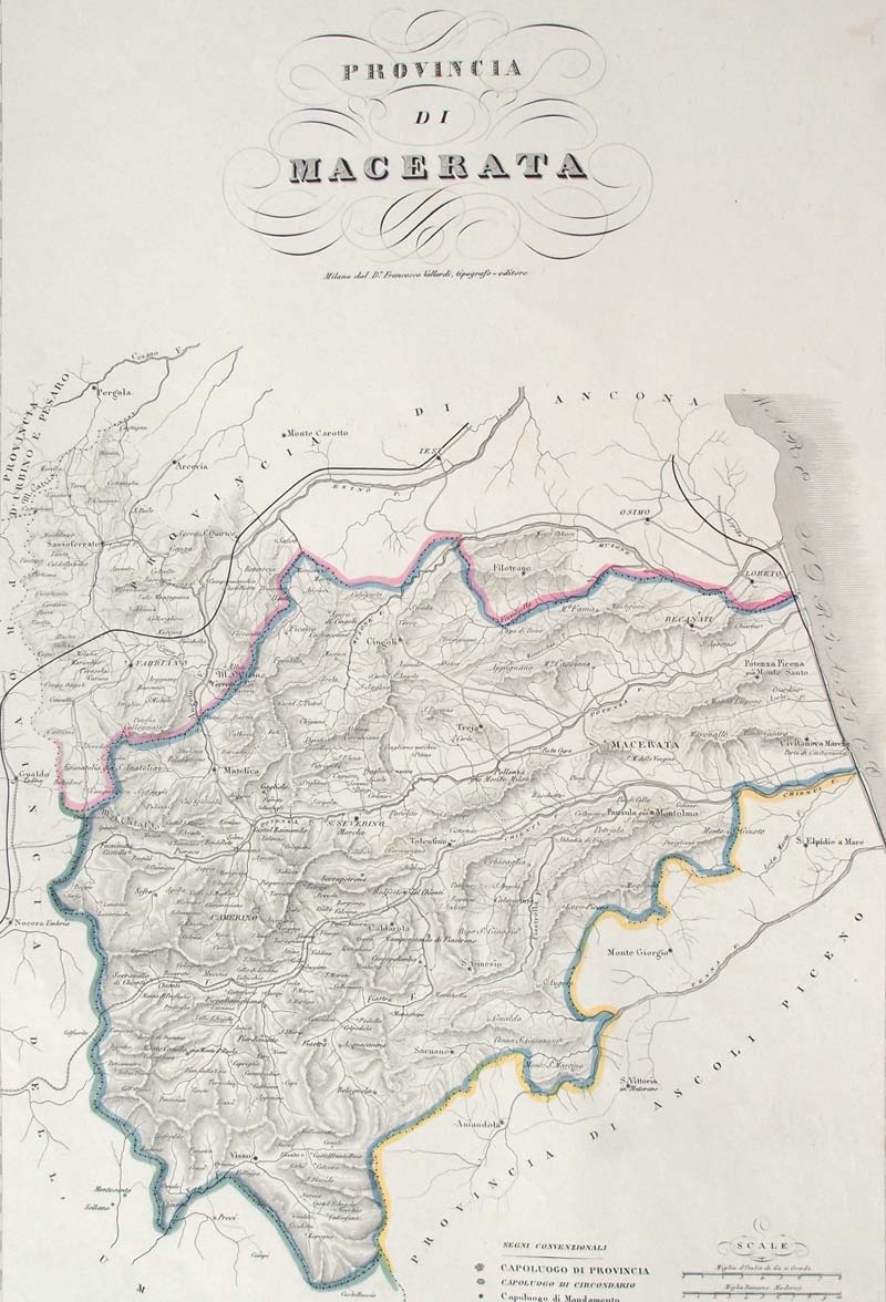 carta geografica provincia macerata