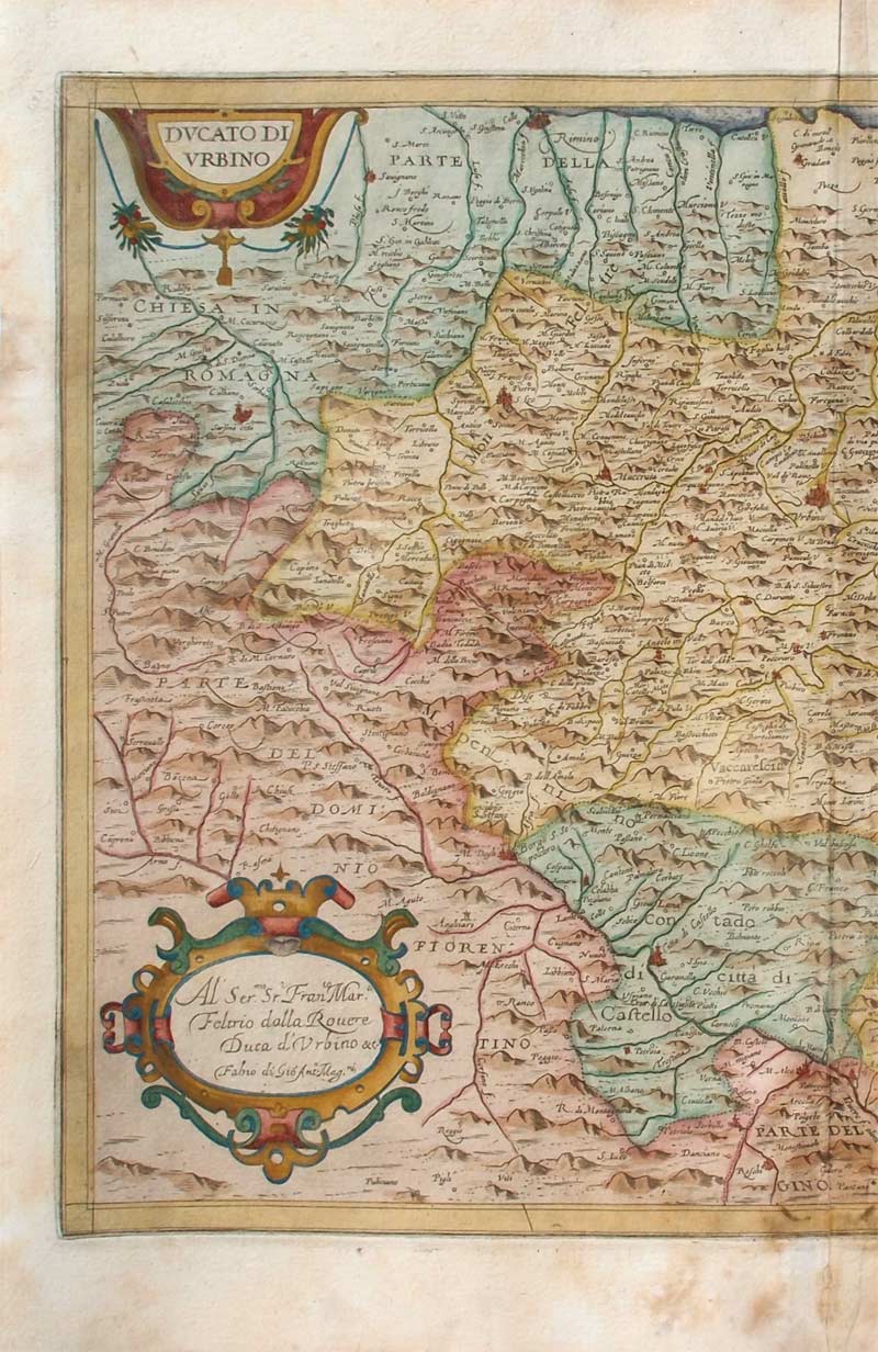 carta geografica ducato urbino