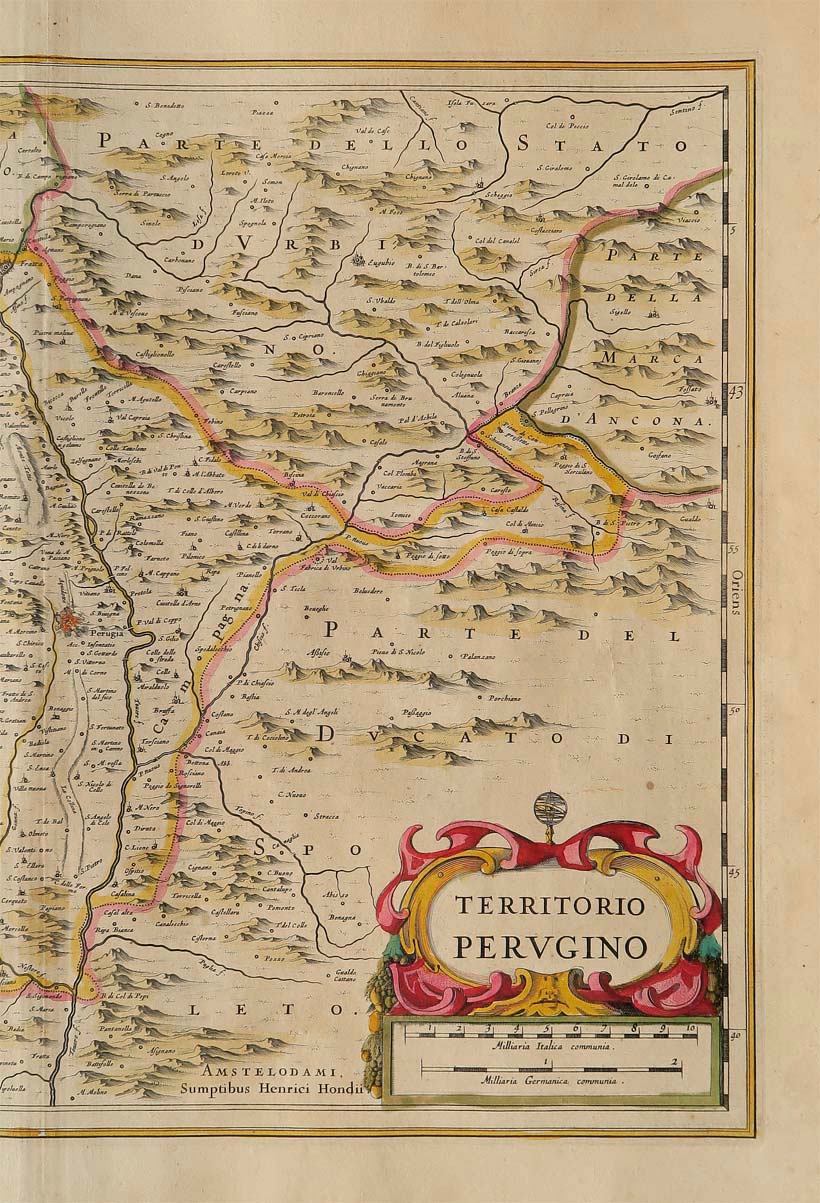 carta geografica territorio perugino