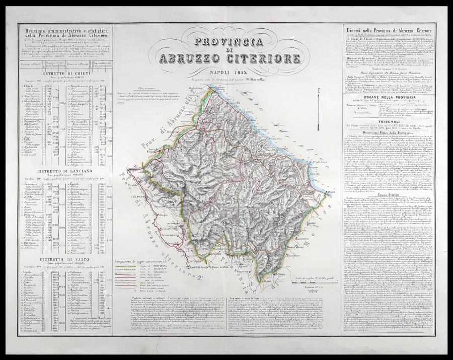 carta geografica provincia abruzzo citeriore