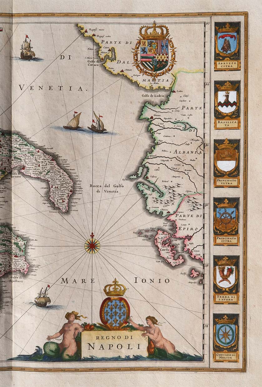carta geografica regno napoli blaeu
