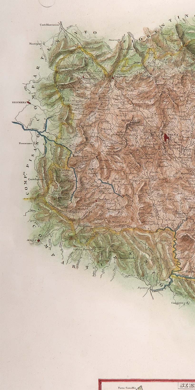 carta geografica senese