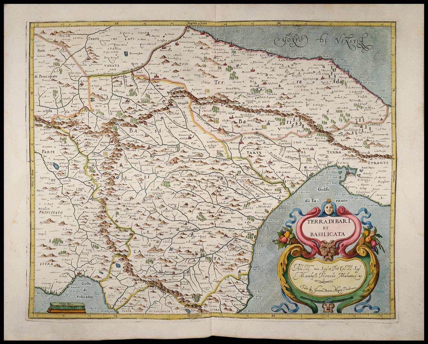 carta geografica terra bari basilicata magini
