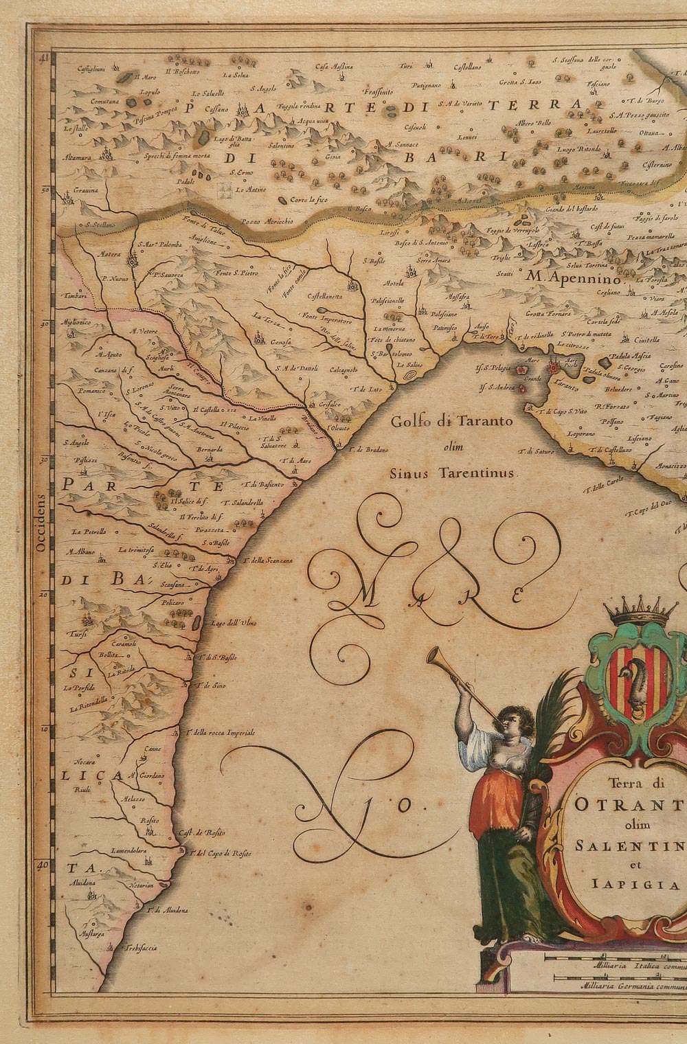 carta geografica terra otranto janssonius carta geografica terra otranto