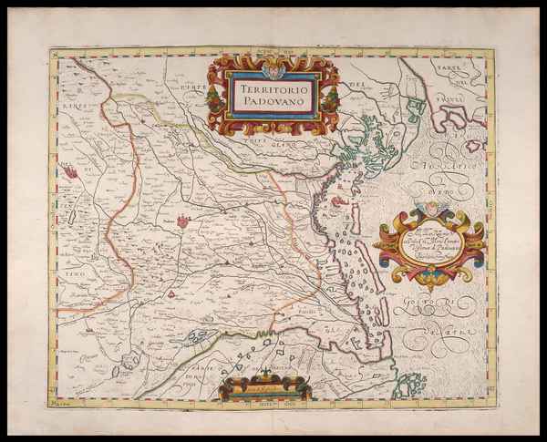 carta geografica territorio padovano magini