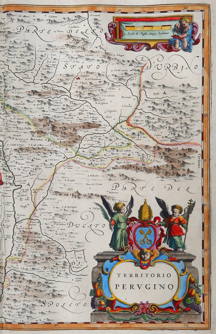 carta geografica territorio perugino blaeu
