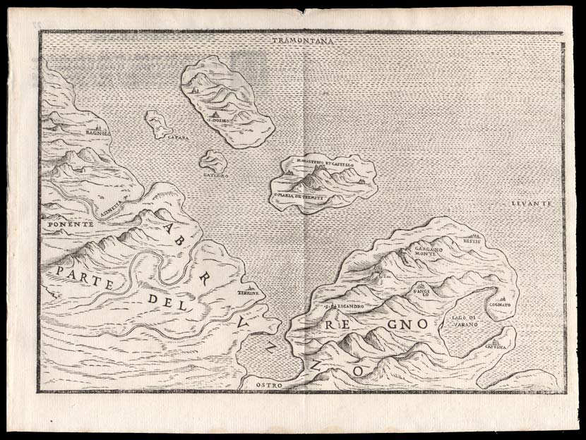 carta geografica antica tremiti alberti
