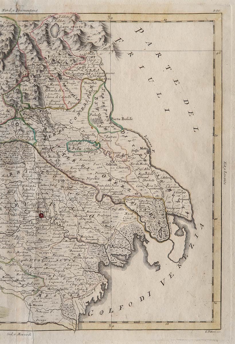 carta geografica trevigiano zatta carta geografica trevigiano