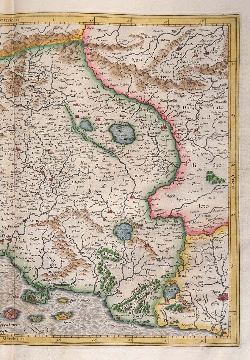carta carta geografica tuscia mercatore