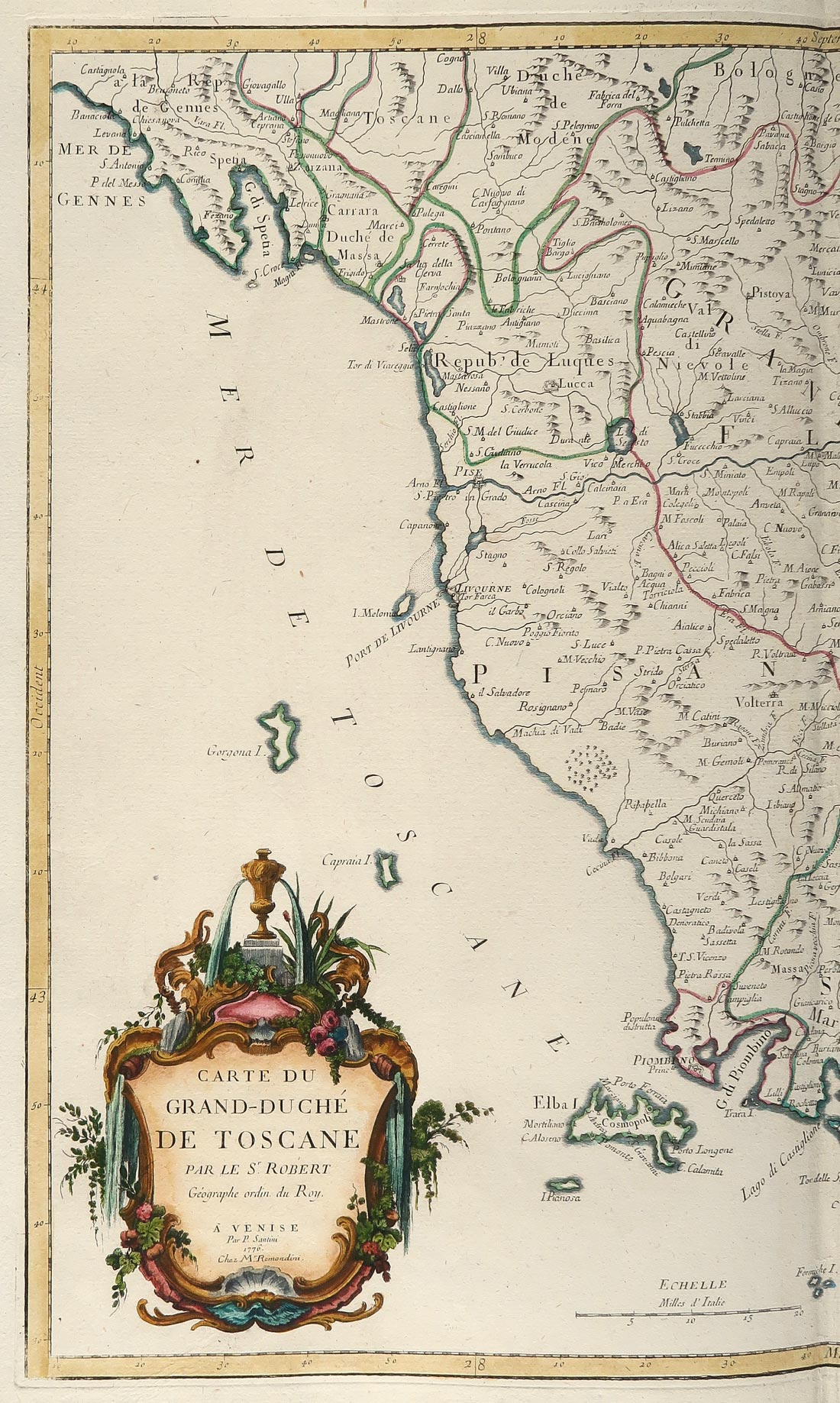 carte grand duché toscana santini remondini carte grand duché toscana santini