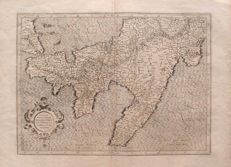 carta geografica antica regno napoli mercatore