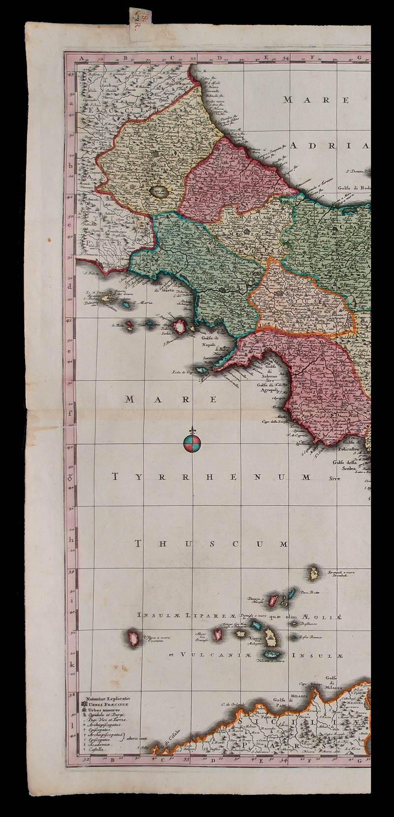 carta geografica regno napoli del seutter