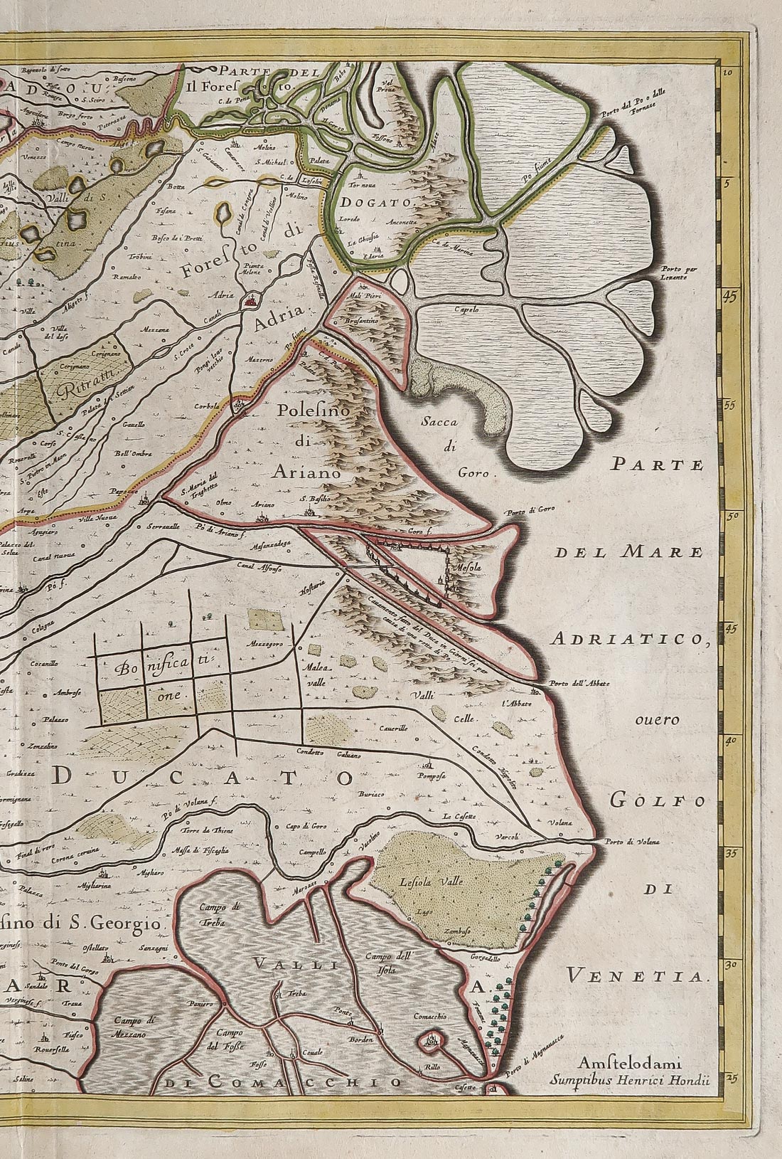 carta geografica antica polesine hondius carta geografica polesine hondius