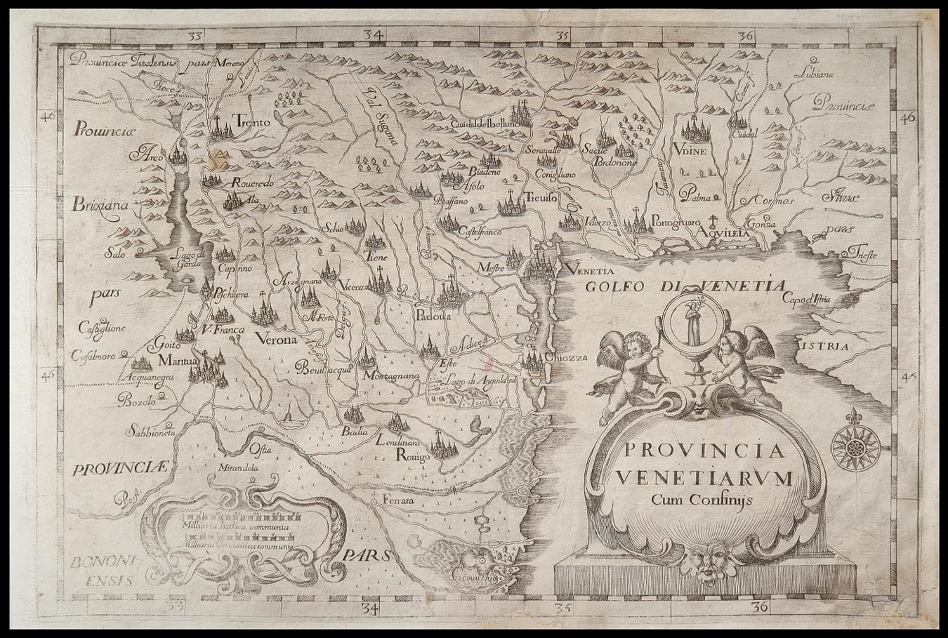 carta geografica provincia venetiarum montecalerio