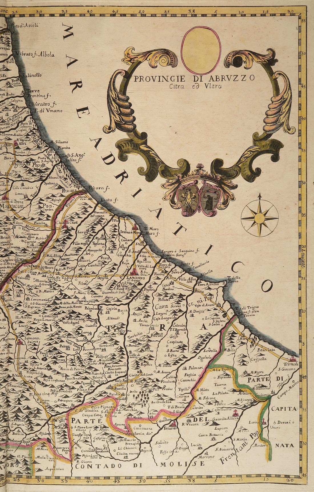 particolare carta geografica antica provincie abruzzo petrini carta geografica antica provincie abruzzo petrini