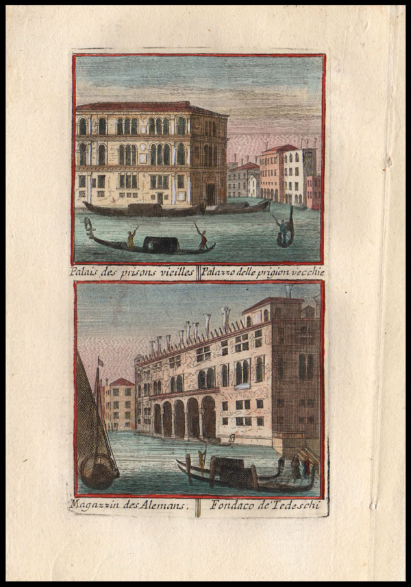 stampa antica fondaco tedeschi venezia stampa fondaco tedeschi venezia